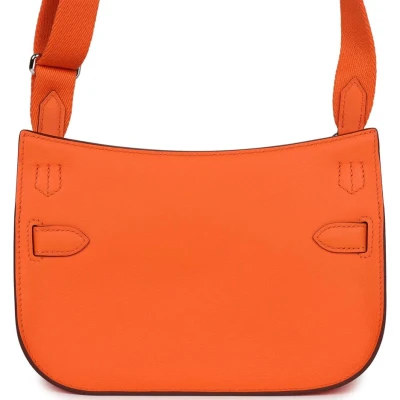 Hermes Mini Jypsiere Orange Minium Swift Palladium Hardware