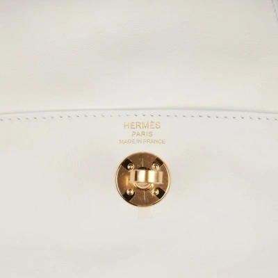 Hermes Mini Lindy White Swift Gold Hardware Hermes Mini Lindy White Swift Gold Hardware