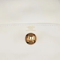 Hermes Mini Lindy White Swift Gold Hardware Hermes Mini Lindy White Swift Gold Hardware