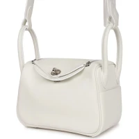 Hermes Mini Lindy White Swift Palladium Hardware Hermes Mini Lindy White Swift Palladium Hardware