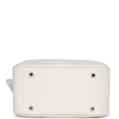 Hermes Mini Lindy White Swift Palladium Hardware Hermes Mini Lindy White Swift Palladium Hardware