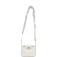 Hermes Mini Lindy White Swift Palladium Hardware Hermes Mini Lindy White Swift Palladium Hardware