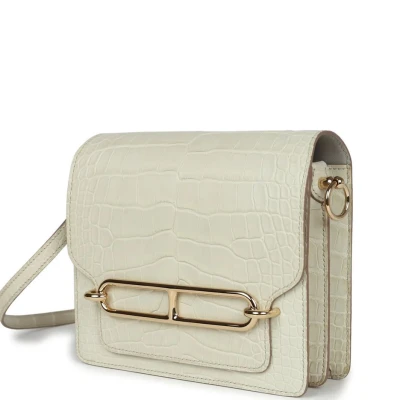 Hermes Mini Sac Roulis Beton Matte Alligator Permabrass Hardware