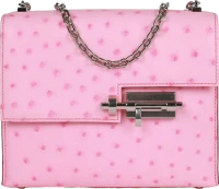 Hermes Mini Verrou Chaine Bag Bubblegum Ostrich Palladium Hardware Hermes Mini Verrou Chaine Bag Bubblegum Ostrich Palladium Hardware