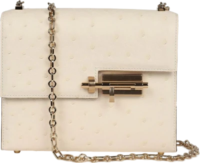 Hermes Mini Verrou Chaine Bag Nata Ostrich Permabrass Hardware Hermes Mini Verrou Chaine Bag Nata Ostrich Permabrass Hardware