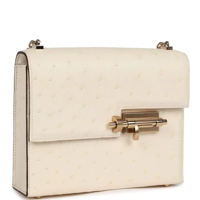 Hermes Mini Verrou Chaine Bag Nata Ostrich Permabrass Hardware Hermes Mini Verrou Chaine Bag Nata Ostrich Permabrass Hardware