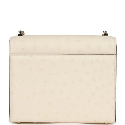 Hermes Mini Verrou Chaine Bag Nata Ostrich Permabrass Hardware Hermes Mini Verrou Chaine Bag Nata Ostrich Permabrass Hardware