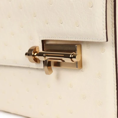 Hermes Mini Verrou Chaine Bag Nata Ostrich Permabrass Hardware Hermes Mini Verrou Chaine Bag Nata Ostrich Permabrass Hardware