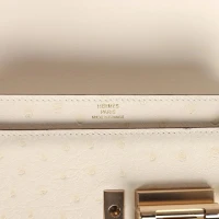 Hermes Mini Verrou Chaine Bag Nata Ostrich Permabrass Hardware Hermes Mini Verrou Chaine Bag Nata Ostrich Permabrass Hardware