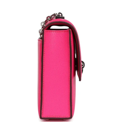 Hermes Mini Verrou Chaine Bag Rose Pop Chevre Chamkila Palladium Hardware Hermes Mini Verrou Chaine Bag Rose Pop Chevre Chamkila Palladium Hardware