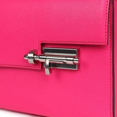 Hermes Mini Verrou Chaine Bag Rose Pop Chevre Chamkila Palladium Hardware Hermes Mini Verrou Chaine Bag Rose Pop Chevre Chamkila Palladium Hardware