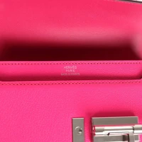 Hermes Mini Verrou Chaine Bag Rose Pop Chevre Chamkila Palladium Hardware Hermes Mini Verrou Chaine Bag Rose Pop Chevre Chamkila Palladium Hardware