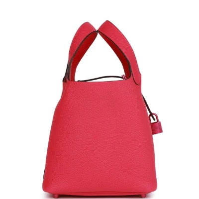 Hermes Monochrome Picotin 18 Rose Mexico Clemence Pink Hardware Hermes Monochrome Picotin 18 Rose Mexico Clemence Pink Hardware