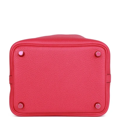 Hermes Monochrome Picotin 18 Rose Mexico Clemence Pink Hardware Hermes Monochrome Picotin 18 Rose Mexico Clemence Pink Hardware