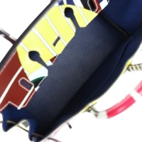 Hermes "One Two Three and Away We Go" Birkin 25 Multicolor Swift Palladium Hardware