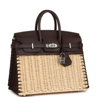 Hermes Picnic Birkin 25 Rouge Sellier Swift Palladium Hardware