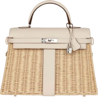 Hermes Picnic Kelly 35 Nata Swift Palladium Hardware Hermes Picnic Kelly 35 Nata Swift Palladium Hardware