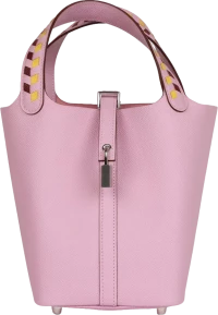 Hermes Picotin 18 Tressage De Cuir Mauve Sylvestre Epsom Palladium Hardware Hermes Picotin 18 Tressage De Cuir Mauve Sylvestre Epsom Palladium Hardware