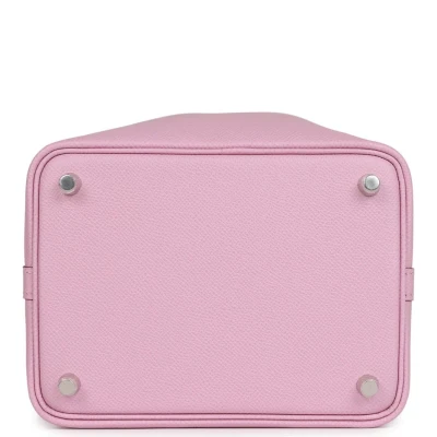 Hermes Picotin 18 Tressage De Cuir Mauve Sylvestre Epsom Palladium Hardware Hermes Picotin 18 Tressage De Cuir Mauve Sylvestre Epsom Palladium Hardware