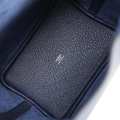 Hermes Picotin Lock 18 Bleu Nuit Clemence Palladium Hardware Hermes Picotin Lock 18 Bleu Nuit Clemence Palladium Hardware