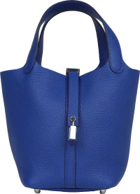 Hermes Picotin Lock 18 Bleu Royal Clemence Palladium Hardware Hermes Picotin Lock 18 Bleu Royal Clemence Palladium Hardware