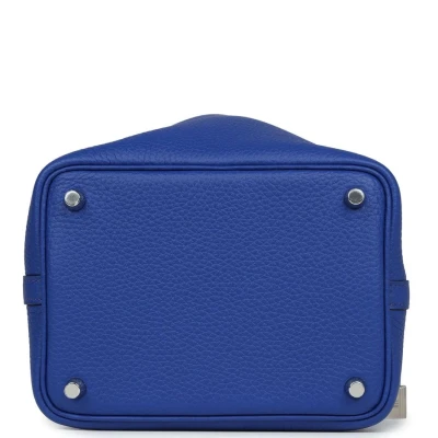 Hermes Picotin Lock 18 Bleu Royal Clemence Palladium Hardware Hermes Picotin Lock 18 Bleu Royal Clemence Palladium Hardware