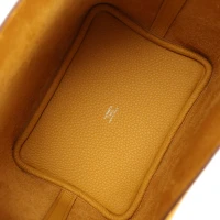 Hermes Picotin Lock 18 Jaune Ambre Clemence Gold Hardware Hermes Picotin Lock 18 Jaune Ambre Clemence Gold Hardware