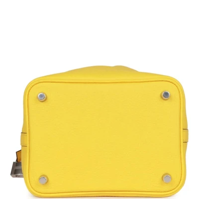 Hermes Picotin Lock 18 Jaune de Naples Clemence Palladium Hardware