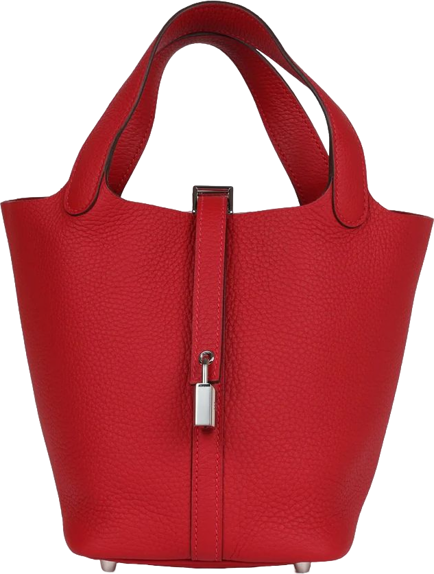 Hermes Picotin Lock 18 Vermillion Clemence Palladium Hardware