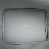 Hermes Picotin Lock 22 Bleu Pale Clemence Palladium Hardware Hermes Picotin Lock 22 Bleu Pale Clemence Palladium Hardware