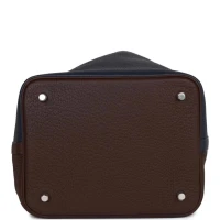 Hermes Picotin Lock 22 Casaque Bleu Nuit, Framboise and Rouge Sellier Clemence Palladium Hardware Hermes Picotin Lock 22 Casaque Bleu Nuit, Framboise and Rouge Sellier Clemence Palladium Hardware
