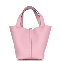 Hermes Picotin Lock 22 Mauve Sylvestre Clemence Palladium Hardware Hermes Picotin Lock 22 Mauve Sylvestre Clemence Palladium Hardware