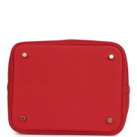 Hermes Picotin Lock 22 Vermillion Clemence Gold Hardware Hermes Picotin Lock 22 Vermillion Clemence Gold Hardware