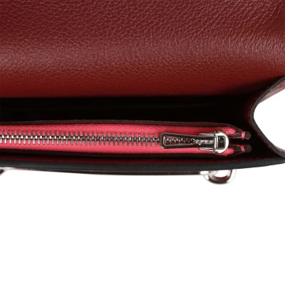 Hermes Roulis Slim Wallet Bi-Color Rouge H/Rose Azalee Evercolor Palladium Hardware Hermes Roulis Slim Wallet Bi-Color Rouge H/Rose Azalee Evercolor Palladium Hardware