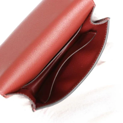 Hermes Roulis Slim Wallet Bi-Color Rouge H/Rose Azalee Evercolor Palladium Hardware Hermes Roulis Slim Wallet Bi-Color Rouge H/Rose Azalee Evercolor Palladium Hardware