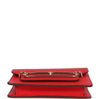 Hermes Roulis Slim Wallet Rouge de Coeur Chevre Gold Hardware Hermes Roulis Slim Wallet Rouge de Coeur Chevre Gold Hardware