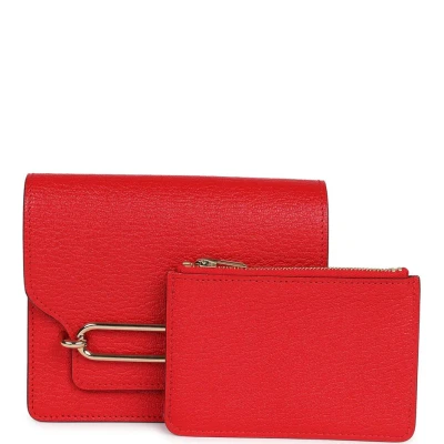 Hermes Roulis Slim Wallet Rouge de Coeur Chevre Gold Hardware Hermes Roulis Slim Wallet Rouge de Coeur Chevre Gold Hardware