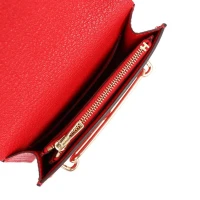 Hermes Roulis Slim Wallet Rouge de Coeur Chevre Gold Hardware Hermes Roulis Slim Wallet Rouge de Coeur Chevre Gold Hardware