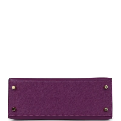 Hermes Sellier Kelly 25 Anemone Epsom Gold Hardware