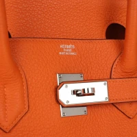 Hermes Shoulder Birkin 42 JPG Orange H Clemence Palladium Hardware Hermes Shoulder Birkin 42 JPG Orange H Clemence Palladium Hardware