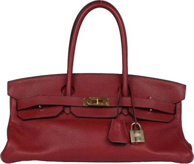 Hermes Shoulder Birkin 42 JPG Rouge H Clemence Gold Hardware Hermes Shoulder Birkin 42 JPG Rouge H Clemence Gold Hardware