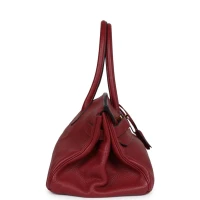 Hermes Shoulder Birkin 42 JPG Rouge H Clemence Gold Hardware Hermes Shoulder Birkin 42 JPG Rouge H Clemence Gold Hardware
