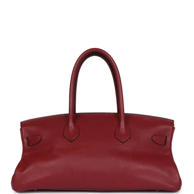 Hermes Shoulder Birkin 42 JPG Rouge H Clemence Gold Hardware Hermes Shoulder Birkin 42 JPG Rouge H Clemence Gold Hardware