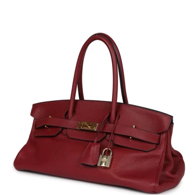 Hermes Shoulder Birkin 42 JPG Rouge H Clemence Gold Hardware Hermes Shoulder Birkin 42 JPG Rouge H Clemence Gold Hardware