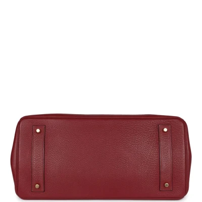Hermes Shoulder Birkin 42 JPG Rouge H Clemence Gold Hardware Hermes Shoulder Birkin 42 JPG Rouge H Clemence Gold Hardware