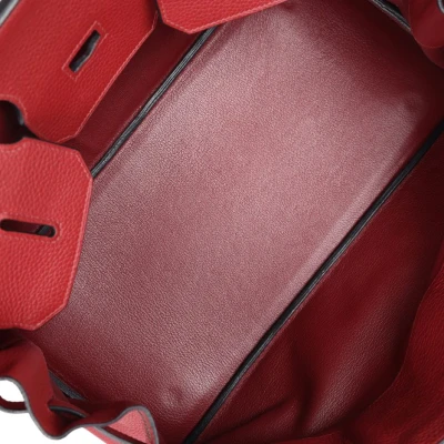 Hermes Shoulder Birkin 42 JPG Rouge H Clemence Gold Hardware Hermes Shoulder Birkin 42 JPG Rouge H Clemence Gold Hardware