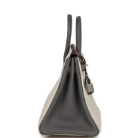 Hermes Special Order (HSS) Birkin 25 Beton and Etain Togo Brushed Palladium Hardware Hermes Special Order (HSS) Birkin 25 Beton and Etain Togo Brushed Palladium Hardware