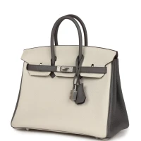 Hermes Special Order (HSS) Birkin 25 Beton and Etain Togo Brushed Palladium Hardware Hermes Special Order (HSS) Birkin 25 Beton and Etain Togo Brushed Palladium Hardware