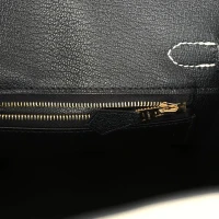 Hermes Special Order (HSS) Birkin 25 Craie and Black Togo Brushed Gold Hardware Hermes Special Order (HSS) Birkin 25 Craie and Black Togo Brushed Gold Hardware