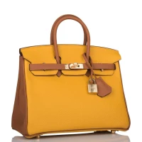 Hermes Special Order (HSS) Birkin 25 Jaune Ambre and Gold Togo Permabrass Hardware Hermes Special Order (HSS) Birkin 25 Jaune Ambre and Gold Togo Permabrass Hardware